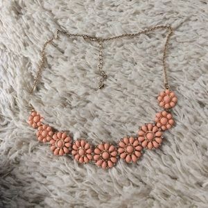 Flower statement necklace