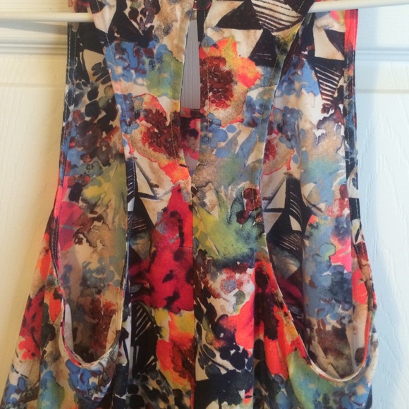 Summer Printed Razor Back Tank - Picture 4 of 4