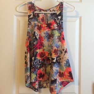 Summer Printed Razor Back Tank