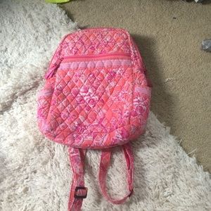Pink vera Bradley backpack