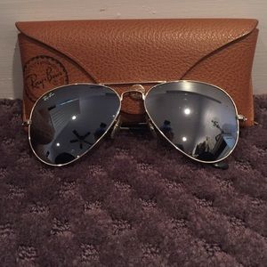 Ray-Ban mirrored aviators