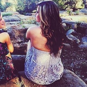 David's Bridal -Bridesmaid Lace Dress