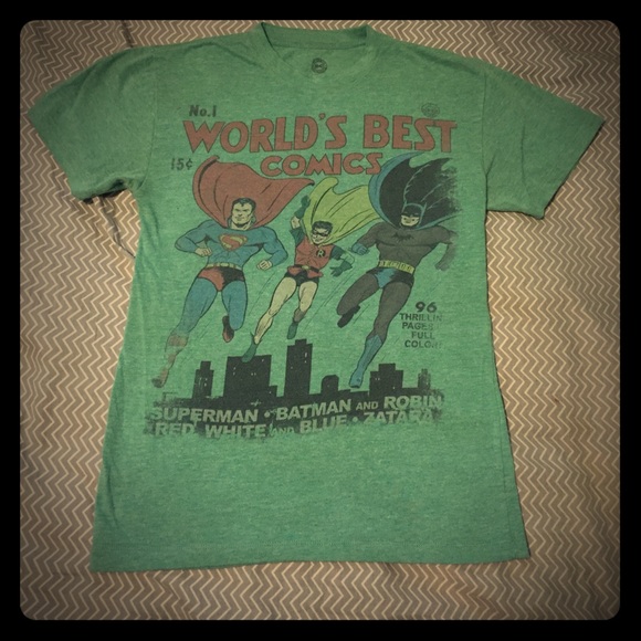 Vintage-Style Batman/Superman Tee