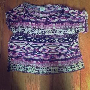 Purple tribal top