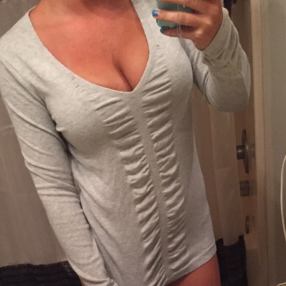 Express grey sweater! Worn once - Picture 1 of 4