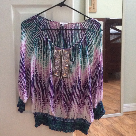 Calypso St.Barth XS top with jewel embellishments
