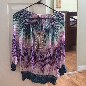 Calypso St.Barth XS top with jewel embellishments