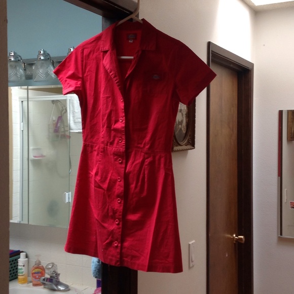 Dickies red button up dress!