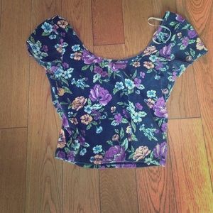 Floral crop top