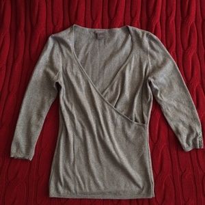 Ann Taylor sparkly silver sweater