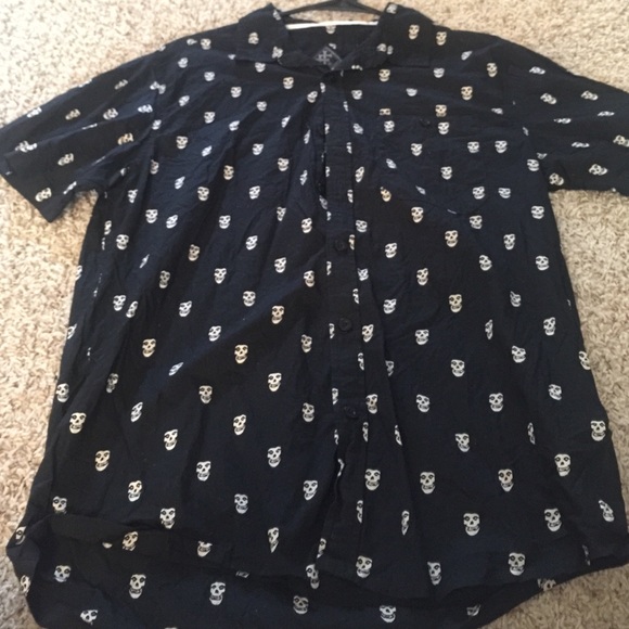 MISFITS Hot Topic Button Up Shirt