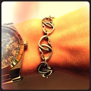 James Avery heart link bracelet