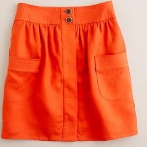 🎉 CLOSET CLEAN OUT 🎉J. Crew Orange Button Skirt