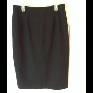 Talbots size 6 black work skirt