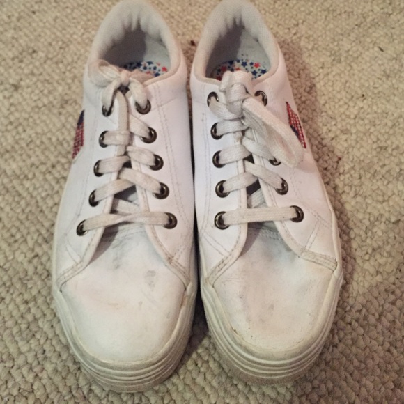 Vintage American Flag Sneakers