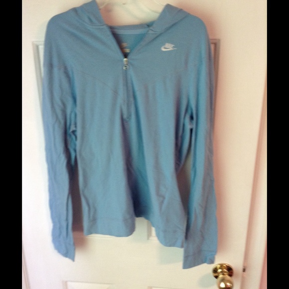 Nike size L Carolina blue hooded pullover
