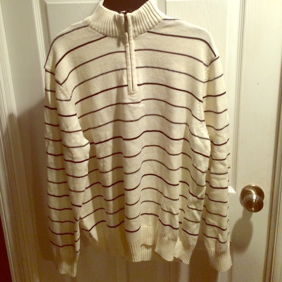 Geoffrey Beene Cream and Black sweater - Picture 1 of 1