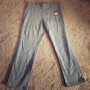 Tek Gear fleece sweats size large petite NWT