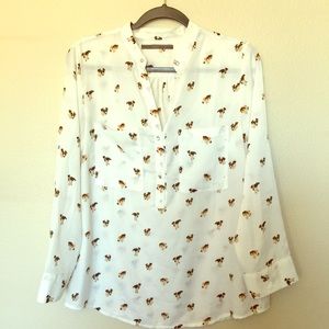 Puppy print tunic