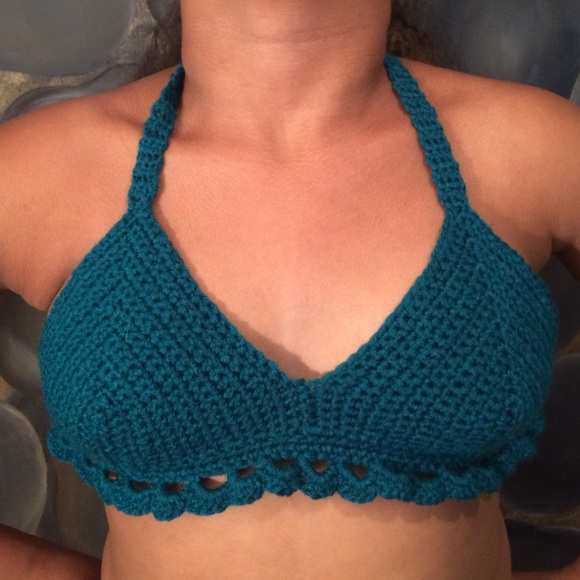Victoria's Secret Tops - 🚫SOLD🚫 Hand Crocheted Bralette