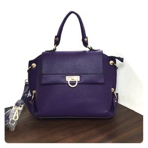 Purple Circle lock bag