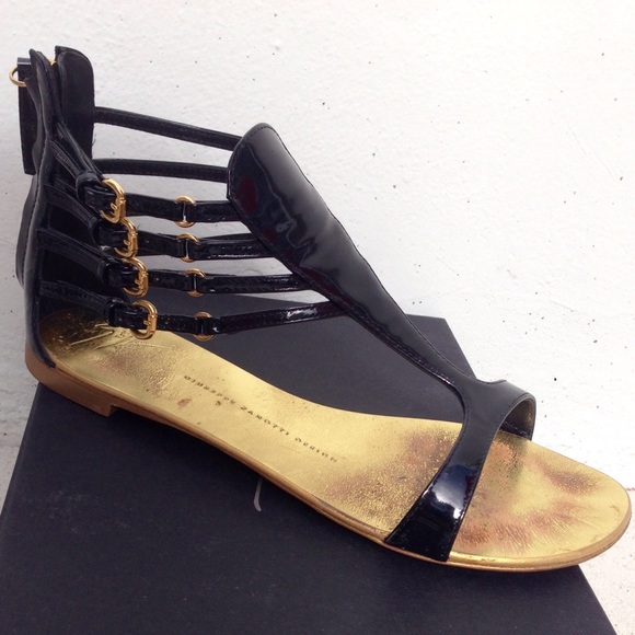 Giuseppe Zanotti Black Patent Leather Gladiators - Picture 3 of 4