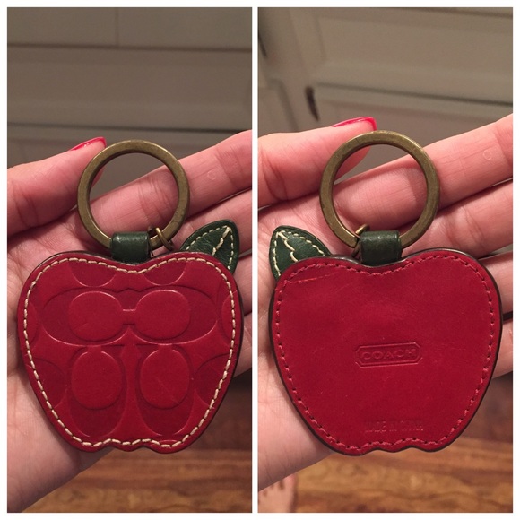Coach Signature Apple Key Fob
