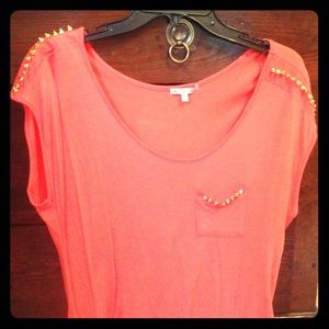 Coral blouse NWOT