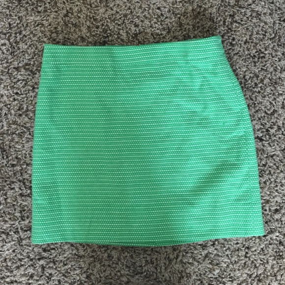 Green J crew Skirt