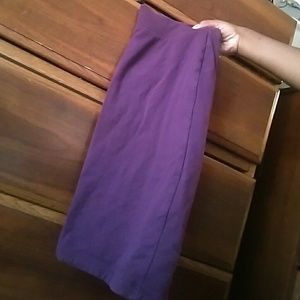 1 Maroonish Forever 21 pencil skirt.