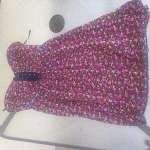 Forever 21 strapless floral dress