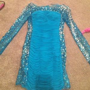 Blue Homecoming Dress
