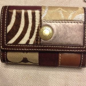 Gently used Multi-Pattern Coach Wallet/coin purse
