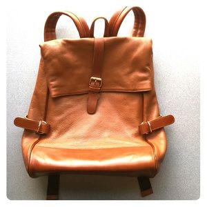 Leather backpack