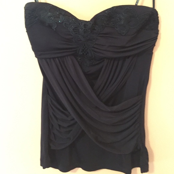 Strapless Black Top