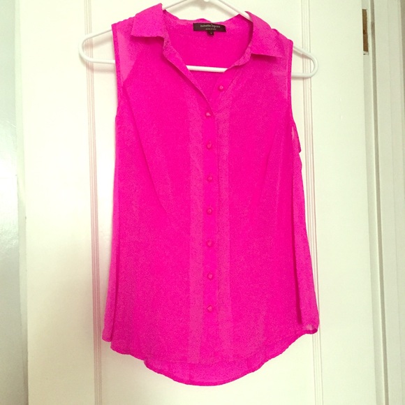 NANETTE LEPORE bight pink blouse