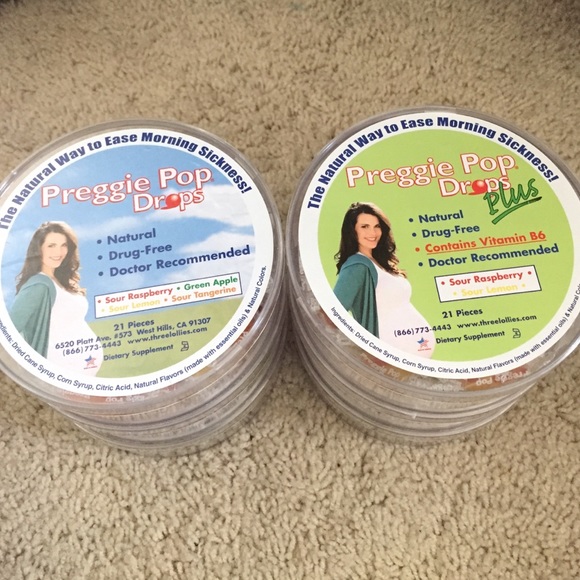 6 packs of Preggie Pop Drops