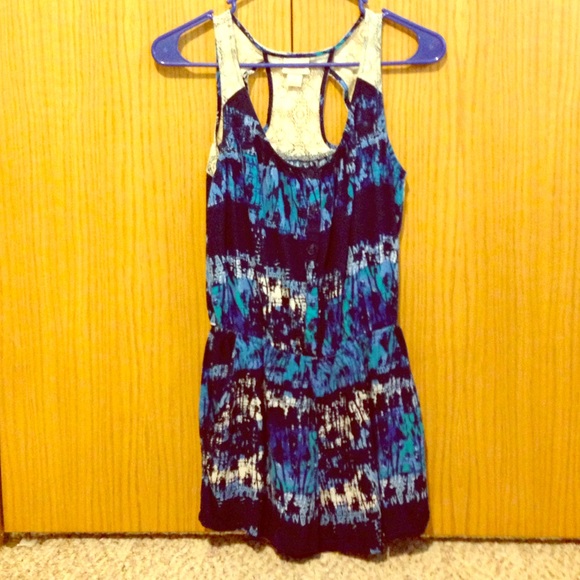 ‼️Blue tie dye romper‼️