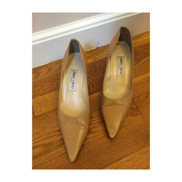 JIMMY CHOO LONDON NUDE SHOES - Picture 2 of 2