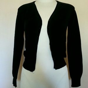 Black cardigan