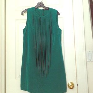 Zara Fringe shift dress