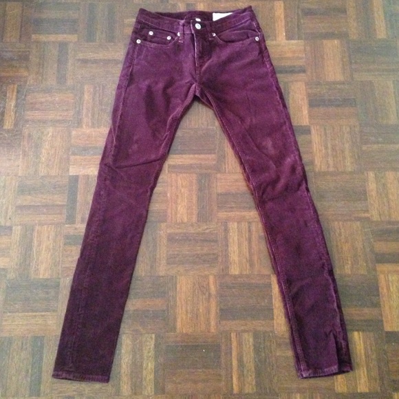 Rag & Bone burgundy corduroys