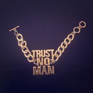 Gold Bracelet (TRUST NO MAN)