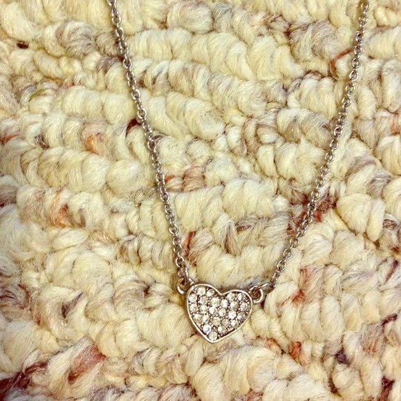 Silver heart necklace