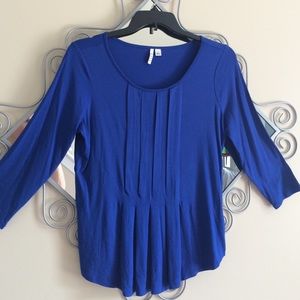 Blue 3/4 Sleeve Dress ToP