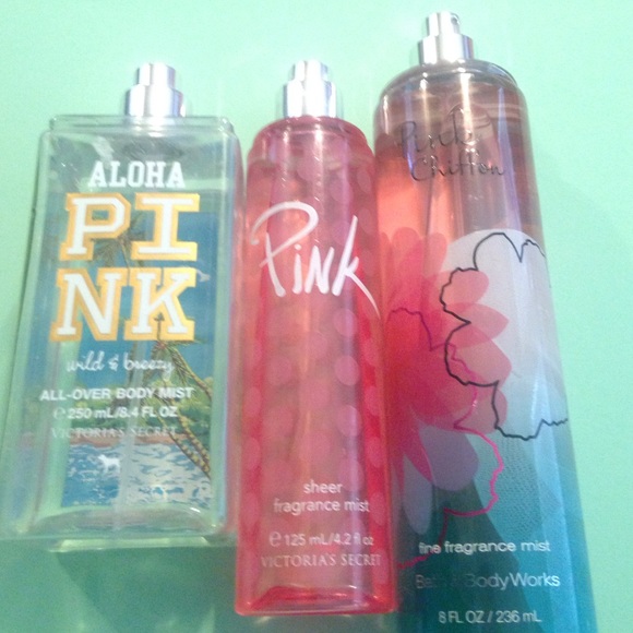 Pink perfume set 🚫ignore first pic🚫