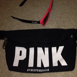 VS Pink fanny pack & sun glasses 💗