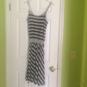 GAP Brown & Grey Striped Dress