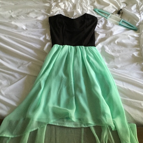 Strapless Hi Low Dress