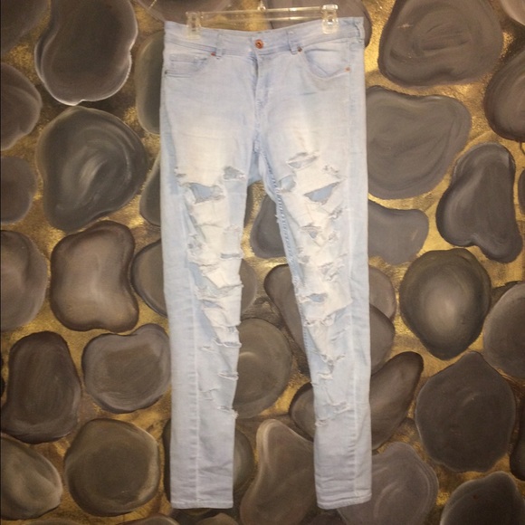Distressed H&M jeans- HOLDING FOR @mindless_